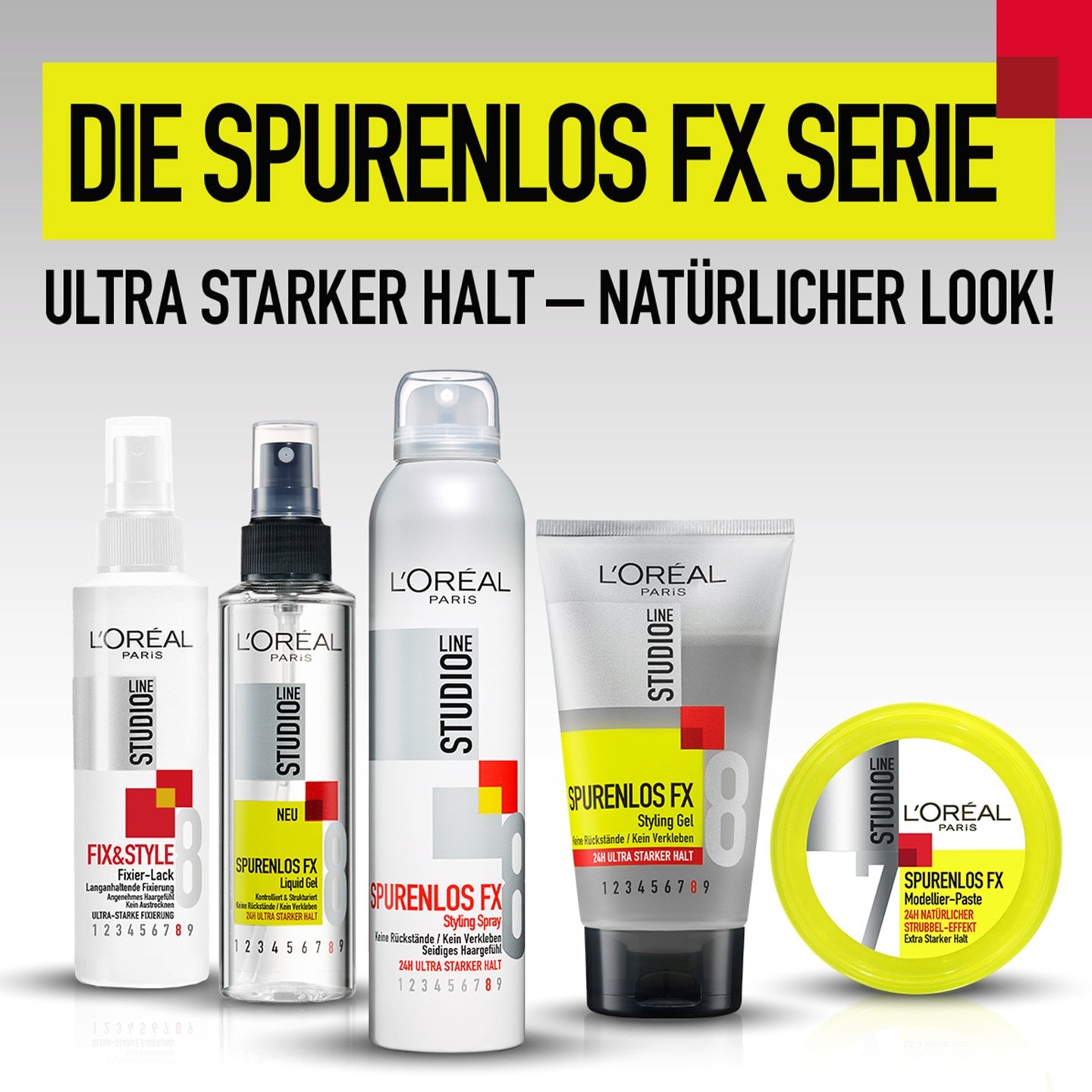 Studio Line Spurenlos FX Serie - Produktabbildungen